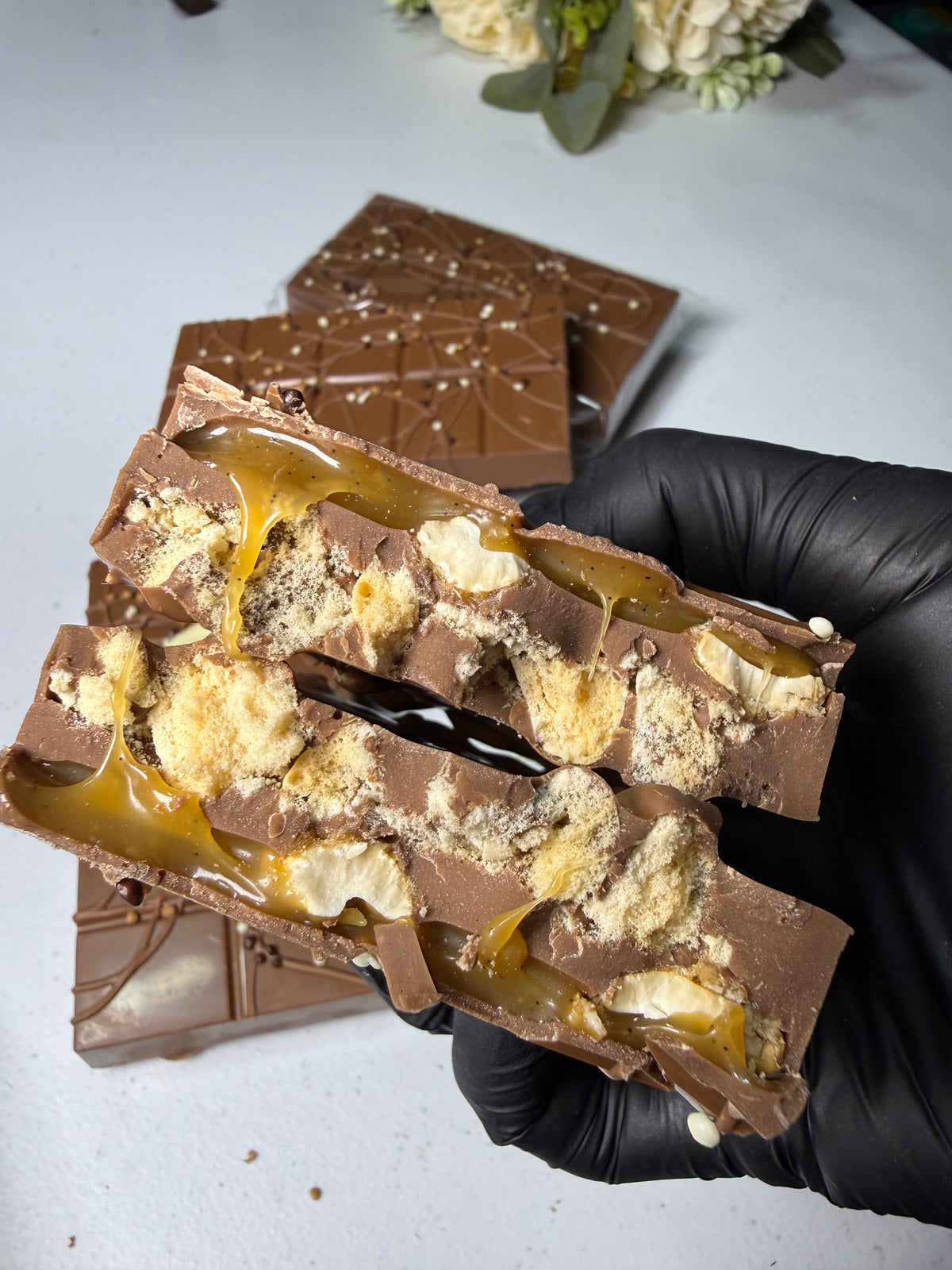 Kyiv Cake Inspired Chocolate Bar