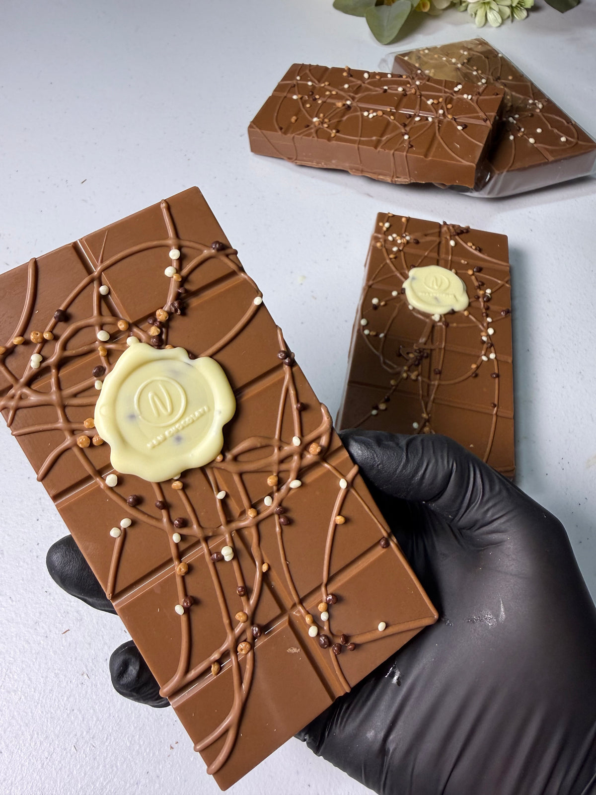 Kyiv Cake Inspired Chocolate Bar